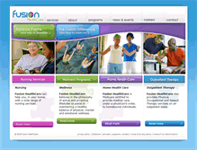 Tablet Screenshot of fusioncare.net
